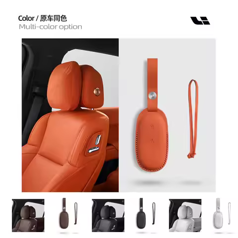 Leather Car Smart Key Fob Case Cover For Leading Ideal One Li Auto L9 For Li Lixiang L7 L8 2022 2023