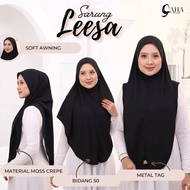 TUDUNG SARUNG LEESA LABUH BIDANG 50 KAIN MOSCREPE (TUDUNG BORONG MURAH) BIDANG 50'