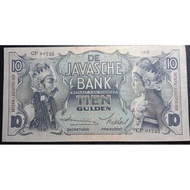 Uangkuno 10 Gulden Wayang Thn 1939