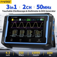 FNIRSI 2C53P Touch Screen Portable Digital Oscilloscope Multimeter Signal Generator 3in1 2 Channel 5