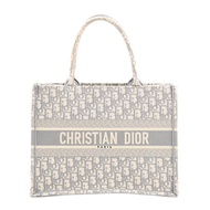 【二手】Dior Book Tote 中型手提包 M1296ZRIW_M20I 提花灰色