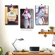 Megami Anime Room Display No Cafe Terrace Characters / Zepeto Indonesia / Dingding Poster /4A4|Fzami