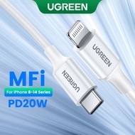 【MFI Certificate】UGREEN 0.25M USB C to L Cable compatible with iPhone 14 13 12 11 X XS XR 8 7 PD Fas
