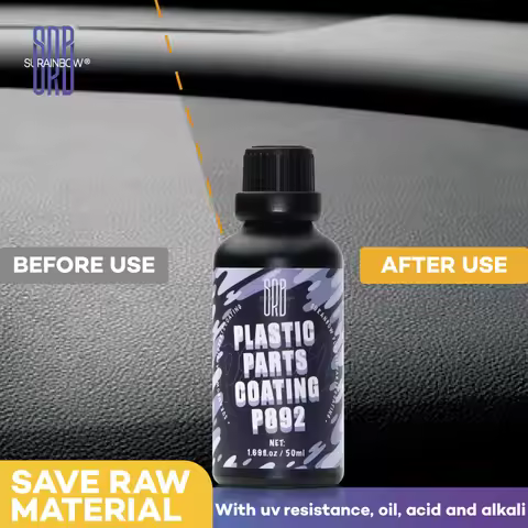 Plastic & Trim Repair Coating- Shines and Darkness Worn Out Plastic,Vinyl & Rubber Surfaces- Protect