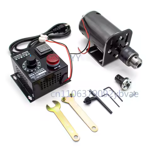 DC Dual Shaft High Power 680W 7000RPM Speed Adjustable Benchtop Drill with 220V Electronic Governor 