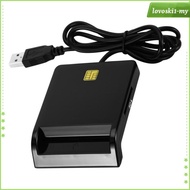 [LovoskibcMY] USB 2.0 EMV  ID Bank CAC Smart Chip Card Reader Writer Cloner Connector