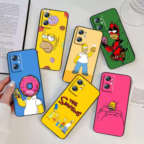 Bad Boy The Simpson For OPPO Find X6 X5 X3 A54S A5 A94 A16 A53S A57 A74 A72 A98 A78 A96 A9 5G Black 