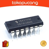 IC TTL 7486 XOR GATE LOGIC 74LS86 LOGIC TRANSISTOR SN74LS86N