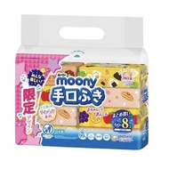 MOONY 嬰兒濕紙巾補充裝 (手,口專用) 58片x8包