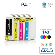 Fast Ink ตลับหมึกเทียบเท่า สำหรับรุ่น Epson Ink T143190Bk , T143290C , T143390M , T143490Y ใช้ได้กับเครื่องปริ้นเตอร์  Epson ME OFFICE 82WD / 900WD / 960FWD / WF-7011