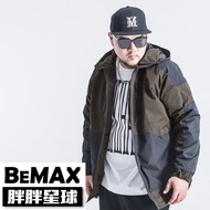 [Fat Planet] Medium Large Size ‧ Street Cool Stitching Cotton Coat 2XL~7XL ‧ Extra Large [D6104]
