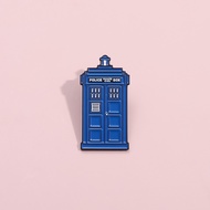 Doctor Who Tv Brooch Pins Blue Police Box Brooch Metal Badges Movie Accessories Gifts for Friends