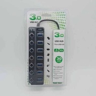 USB Hub 3.0 7 Port 7 Switch On/Off Mejec Pc / Laptop USB 3.0 Hub 7 Port Switch / Usb3.0 Hub 7port On