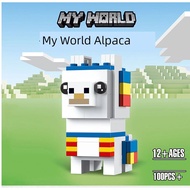 minecraft lego minecraft Minecraft Square Head 40624 Alex 40625 Alpaca 40626 Zombie Children's Build