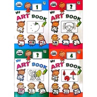 Daya Publishing House 3-6 Years Old Children's Painting Book Series 1-4/3yr-6yr My Art Book 1-4