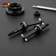 [LAHOMIA] CVD Drive Shaft Upgrade Part CVD Universal Joint Axle Silver 2 PIECES