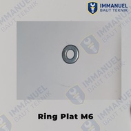 White M6 PlateRing 6mm Washer FlatRing M6