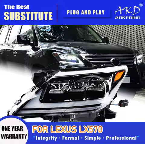 AKD Head Lamp for Lexus LX570 LED Headlight 2008-2015 Headlights LX570 DRL Turn Signal High Beam Ang