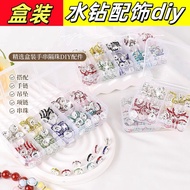 Box Boxed Rhinestone Accessories diy Bracelet Bracelet Spacer Diamond Spacer Beads Concave Wheel Spa