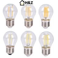 H&Z LED Bulb Spotlight 2W/4W/6W E27 COB Candle/Flame Tip G45 Filament Glass Lamp Nice