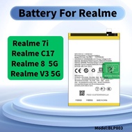 Bateri For Realme 7i C17 Battery Realme 8 5G V3 BLP803