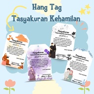 (isi 10pcs) Hang Tag Tasyakuran Kehamilan/Hang Tag Souvenir Syukuran 7bulan