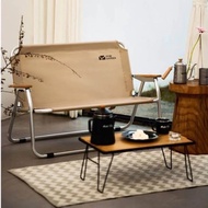 MOBI GARDEN GLAMPING DOUBLE FOLDING CHAIR BACKREST ARM CHAIR CAMPING CHAIR