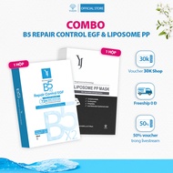 Combo 1 hộp mặt nạ phục hồi cao cấp Yuejin B5 + 1 hộp mặt nạ tái tạo da Liposome PP Mask