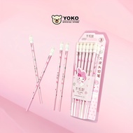YOKO HB Pencil Cute Cartoon Sanrio Melody Pencil 12 PCS School Children's Pencil Cute Motif Learning