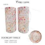10PCS-DOORGIFT TISSUE/WEDDING TISSUE/CAR TISSUE/TISSUE023