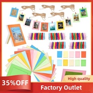 105Pcs 6 Inch Colorful Paper Photo Frames Photo Frames Set for 4 X 6Inch Photo, Hanging Photo Displa