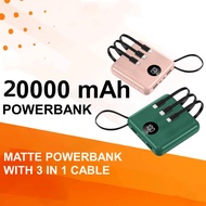 New Mini 20000mAh Matte Powerbank External Battery Charger Dual USB For Universal Power Bank