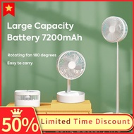 Height 39 Inches 7200 mAh Desktop Fan Foldable Retractable fan Dormitory USB Charging Portable