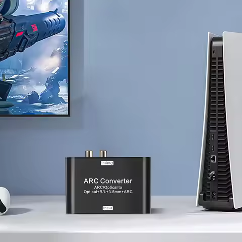 192Khz ARC Audio Extractor ARC SPDIF Optical To Optical 3.5mm L/R Stereo HDMI-Compatible ARC Return 