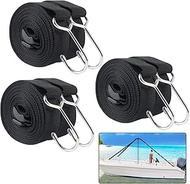 Boat Cover Support Poles Straps, Boat Pole Straps with Stainless Steel Hook, Boat Cover Support Stra