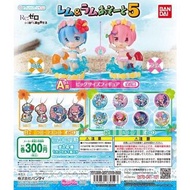 扭蛋 re zero 從零開始到異世界 Q版公仔 襟章 05 雷姆 拉姆 全14種 日版