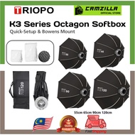 TRIOPO K3 Series Quick-Setup Octagon Softbox Bowens Mount for Sokani X100 X60 Mini Aputure 300c 200x
