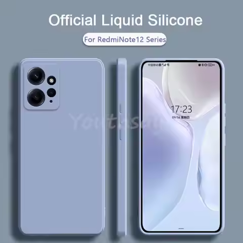 For Xiaomi Redmi Note 12 Case Silicone Liquid For Redmi Note 12 Pro Plus Cover TPU Protector Case Re