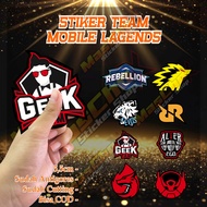 Mobile Legends Team Esports Vinyl Sticker – RRQ | EVOS EVOS | BTR BTR | ONIC | Alter Ego