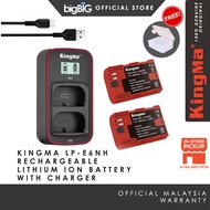 KingMa LP-E6NH LP-E6N LP-E6 Battery LCD Dual Charger Kit