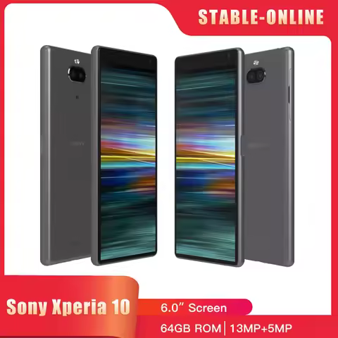 Sony Xperia 10 I3113 i4113 Smartphone 4G LTE 6.0" Octa Core 3GB RAM 64GB ROM 13MP+5MP Cameras Finger