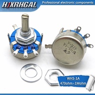 5PCS WH5-1A 1K 2K 10K 47K 4.7K 470R 100K 470K 220K 1.5K 22K 1M Ohm Three Terminal Rotary Cone Carbon