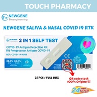 [ EXP 1/2026 NO RETURN ] NEWGENE FULL BOX 25 TEST KITS - Saliva &amp; Nasal 2 in 1 Antigen Covid 19 Test Kit Newgene