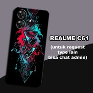 CC20 Flexible rubber softcase/ for realme c61 abstark Motif/case realme c61 realme c61 casing realme