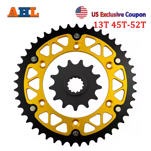 Motorcycle 13T 45T 46T 47T 48T 49T 51T 52T Front & Rear Sprocket For SUZUKI DR250 DRZ250 RM250 RMX25