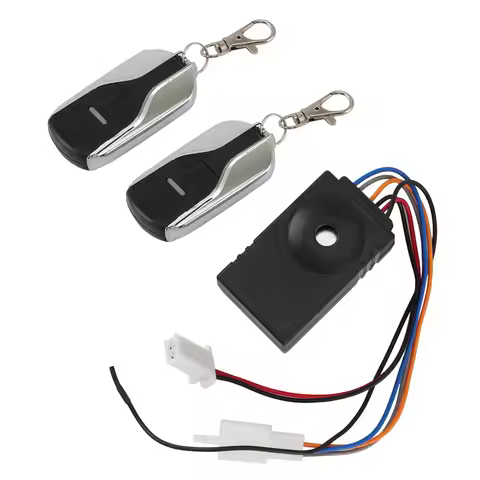 Ebike Alarm System 36V 48V 60V 72V With Two Switch For Electric Bicycle/Scooter Ebike/Brushless Cont