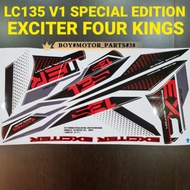 LC135 V1 LCV1 EXCITER THE FOUR KINGS BODY STICKER SPECIAL EDITION 2021 ( 84 ) BODY COVER STRIPE