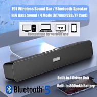 Recommended E91 Wireless Soundbar Bluetooth Speaker TV PC USB TF AUX