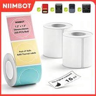 Niimbot Thermal Label Paper White Round Waterproof Self-Adhesive Stickers Replacement Rolls Compatib