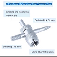 4 IN 1 TUBE VALVE OPENER / NOP PEMBUKA KEPALA TUBE / TUBELESS TYRES VALVE OPENER